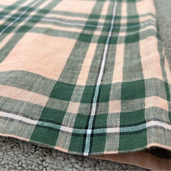 O’Neil of Dublin, Irish Tartan check Pencil skirt in linen - Picture 2 of 5